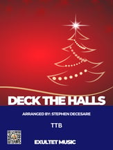 Deck The Halls TTB choral sheet music cover